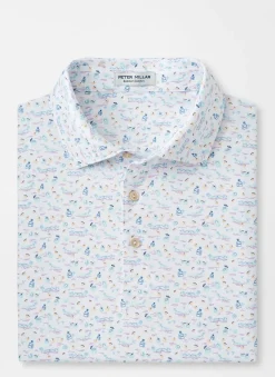 Peter Millar Sun Protection Apparel|5 O'Clock In Fiji Performance Jersey Polo