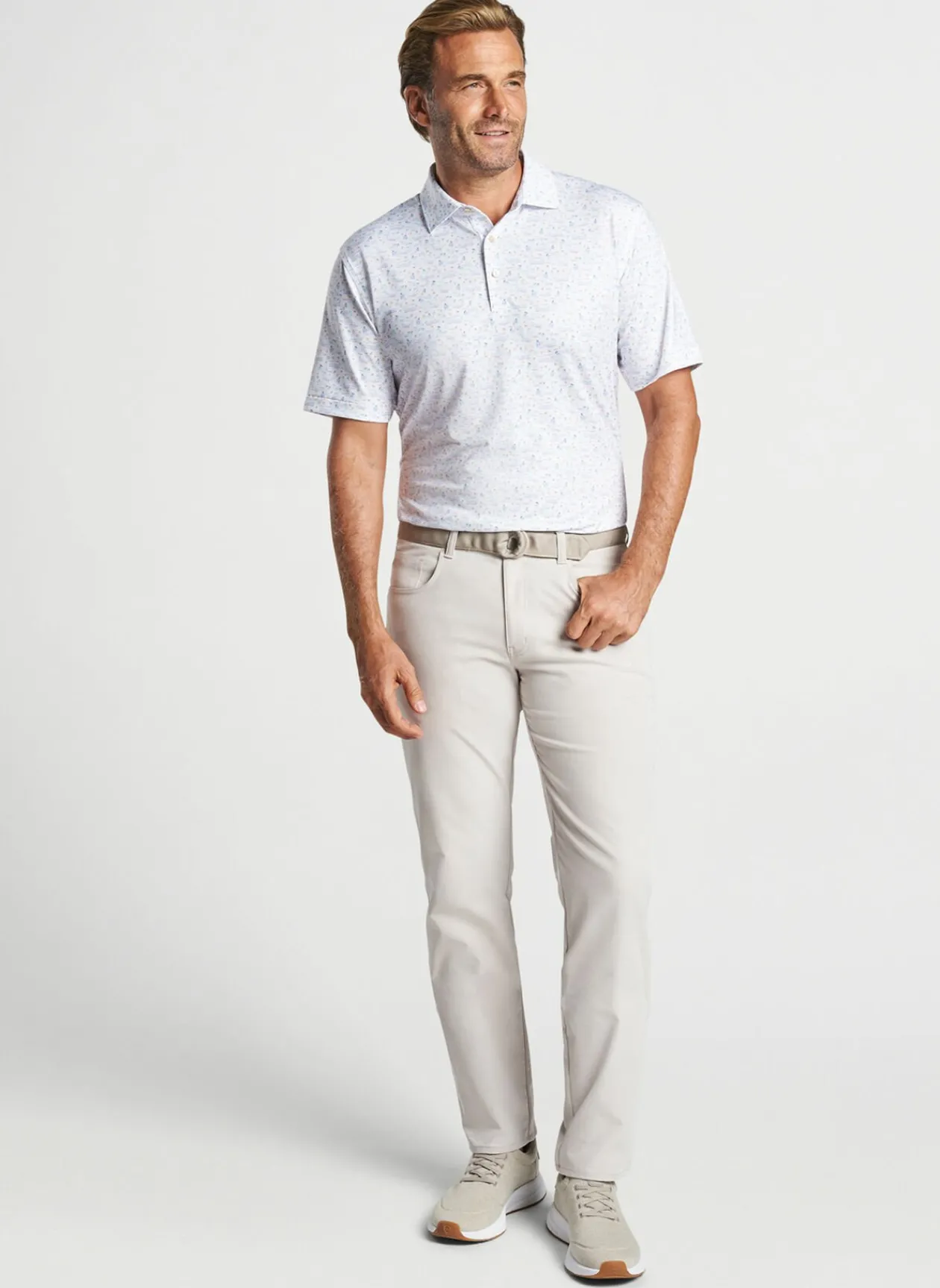 Peter Millar Sun Protection Apparel|5 O'Clock In Fiji Performance Jersey Polo