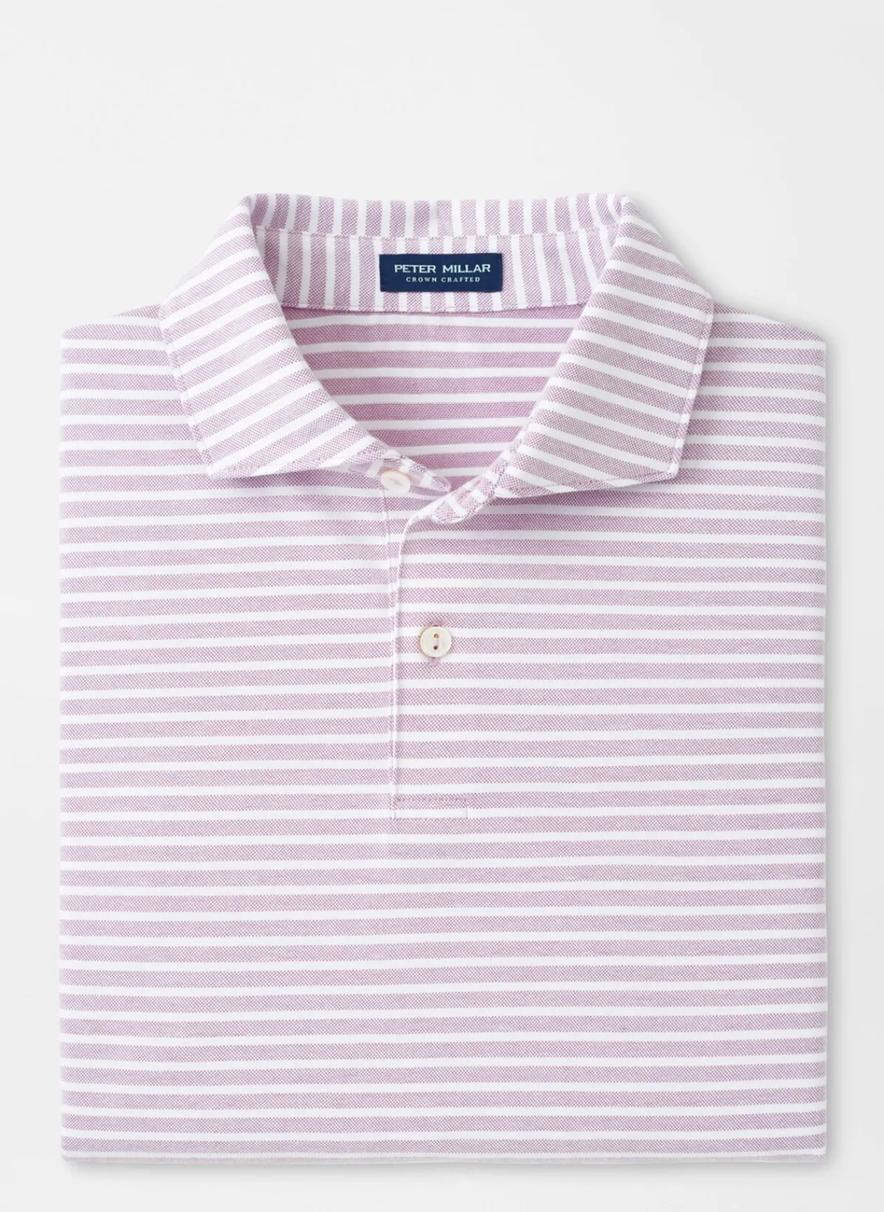 Peter Millar Polos|Albatross Stripe Cotton Blend Pique Polo