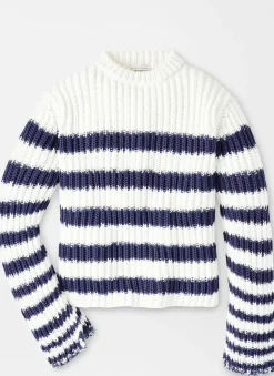 Peter Millar Sweaters|Alek Wide Sleeve Stripe Sweater