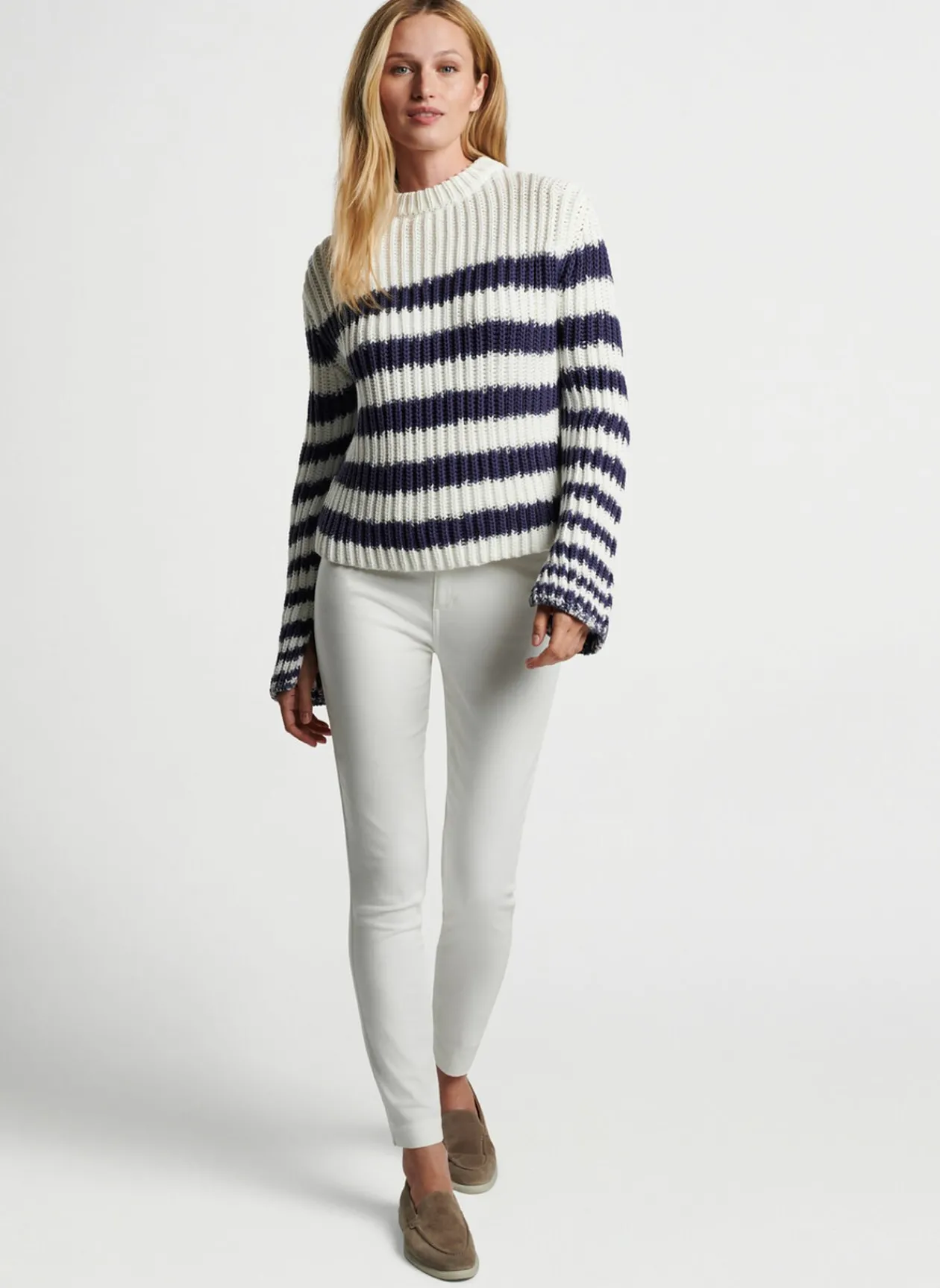 Peter Millar Sweaters|Alek Wide Sleeve Stripe Sweater