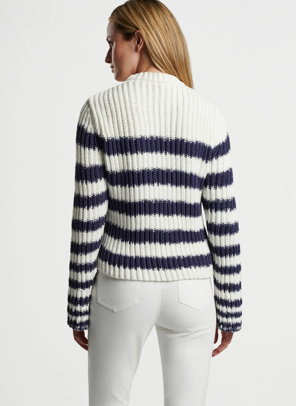 Peter Millar Sweaters|Alek Wide Sleeve Stripe Sweater