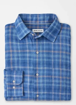 Peter Millar Sport Shirts|Ashore Linen Sport Shirt