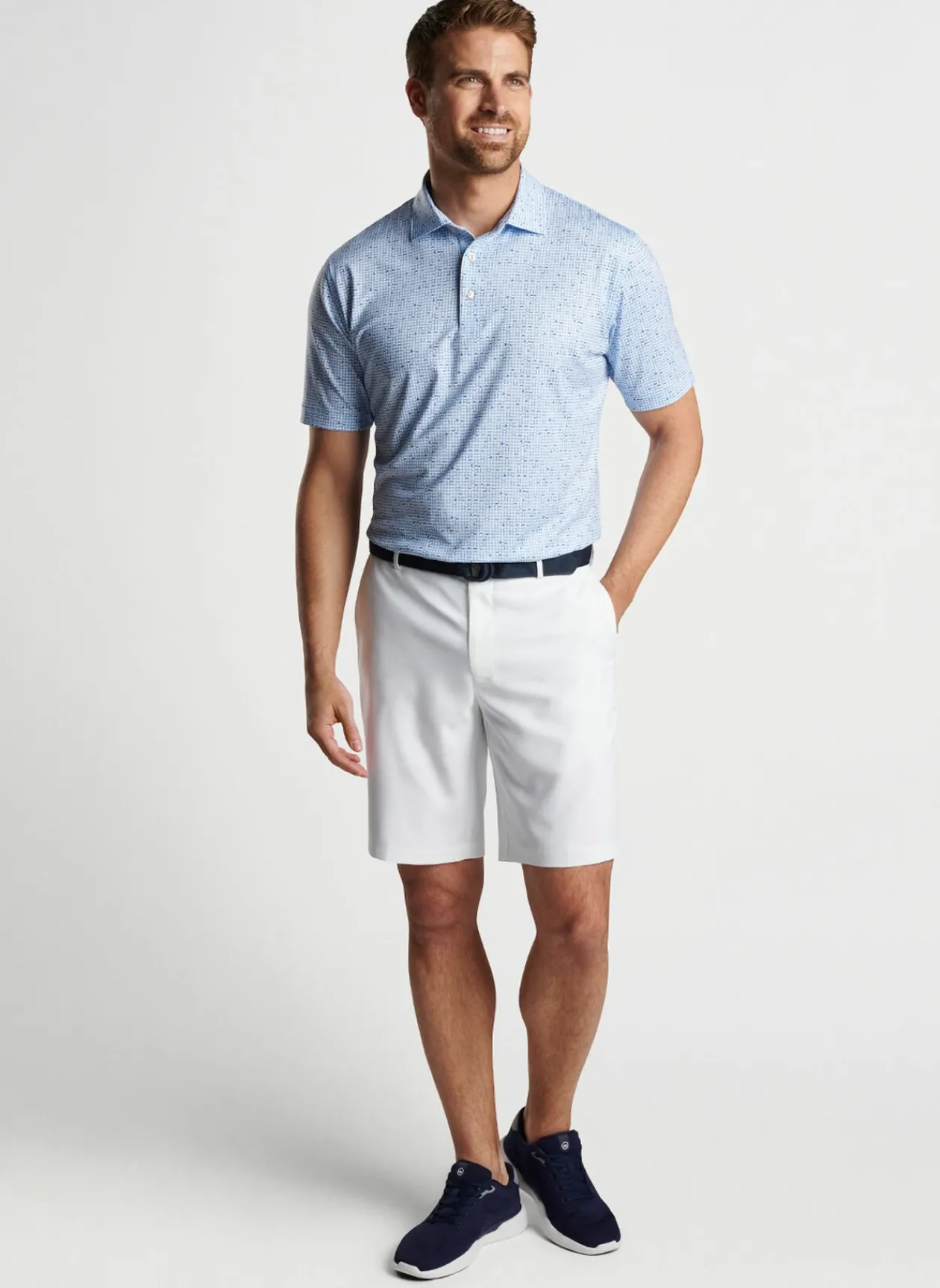 Peter Millar Sun Protection Apparel|Backgammon Performance Jersey Polo