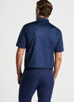 Peter Millar Sun Protection Apparel|Bamboo Botanical Performance Jersey Polo