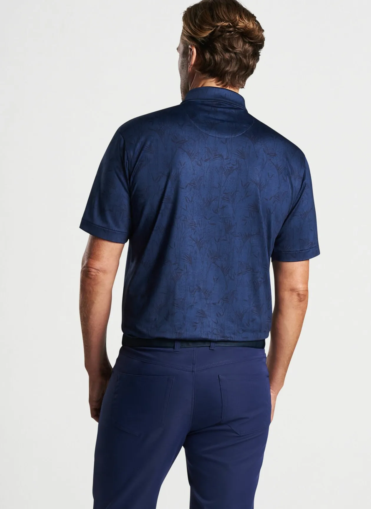 Peter Millar Sun Protection Apparel|Bamboo Botanical Performance Jersey Polo