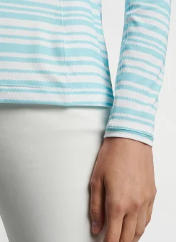 Peter Millar Pullovers & Layers|Basketweave Print Sun Shirt