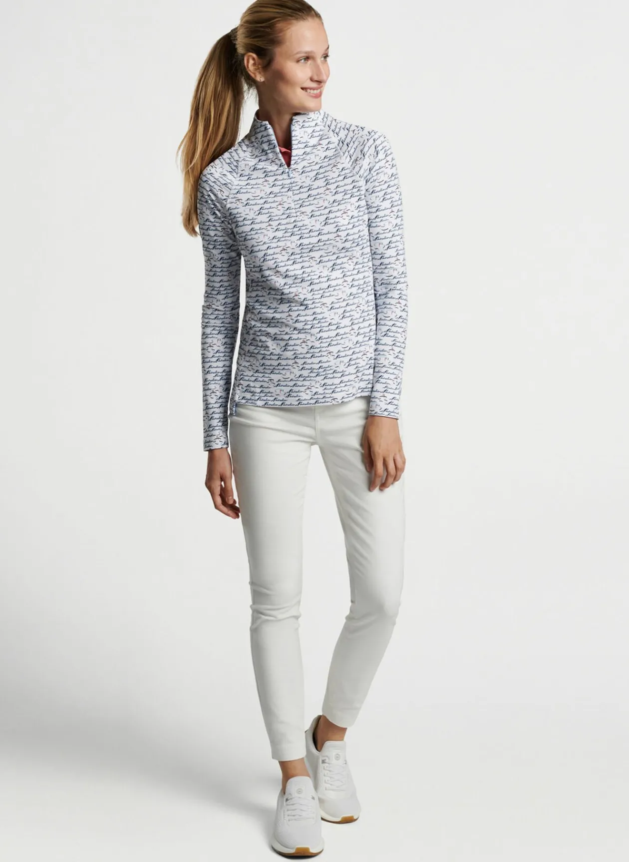 Peter Millar Pullovers & Layers|Birdie Print Raglan Sleeve Perth Layer