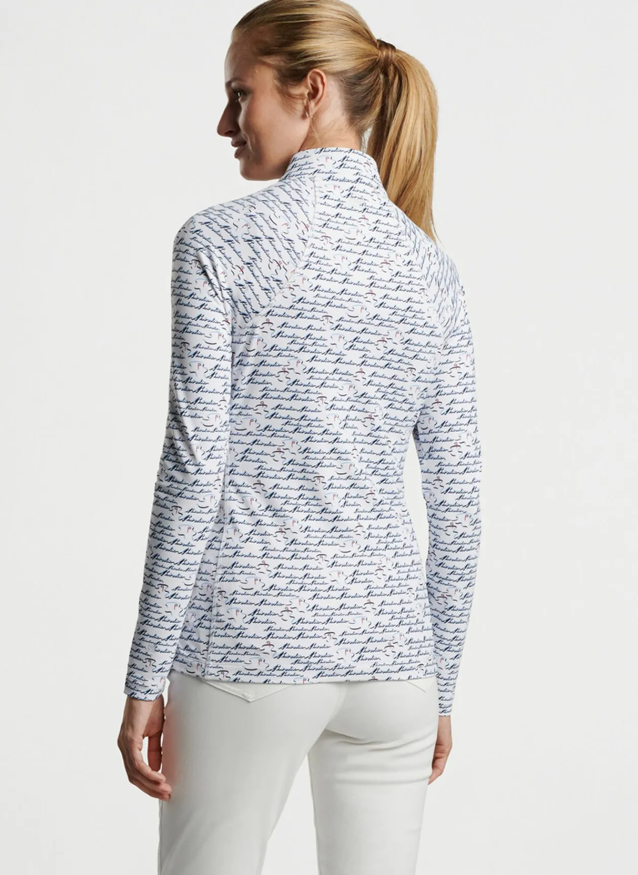 Peter Millar Pullovers & Layers|Birdie Print Raglan Sleeve Perth Layer