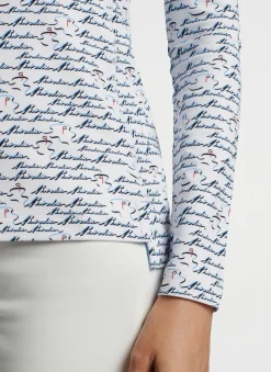 Peter Millar Pullovers & Layers|Birdie Print Raglan Sleeve Perth Layer