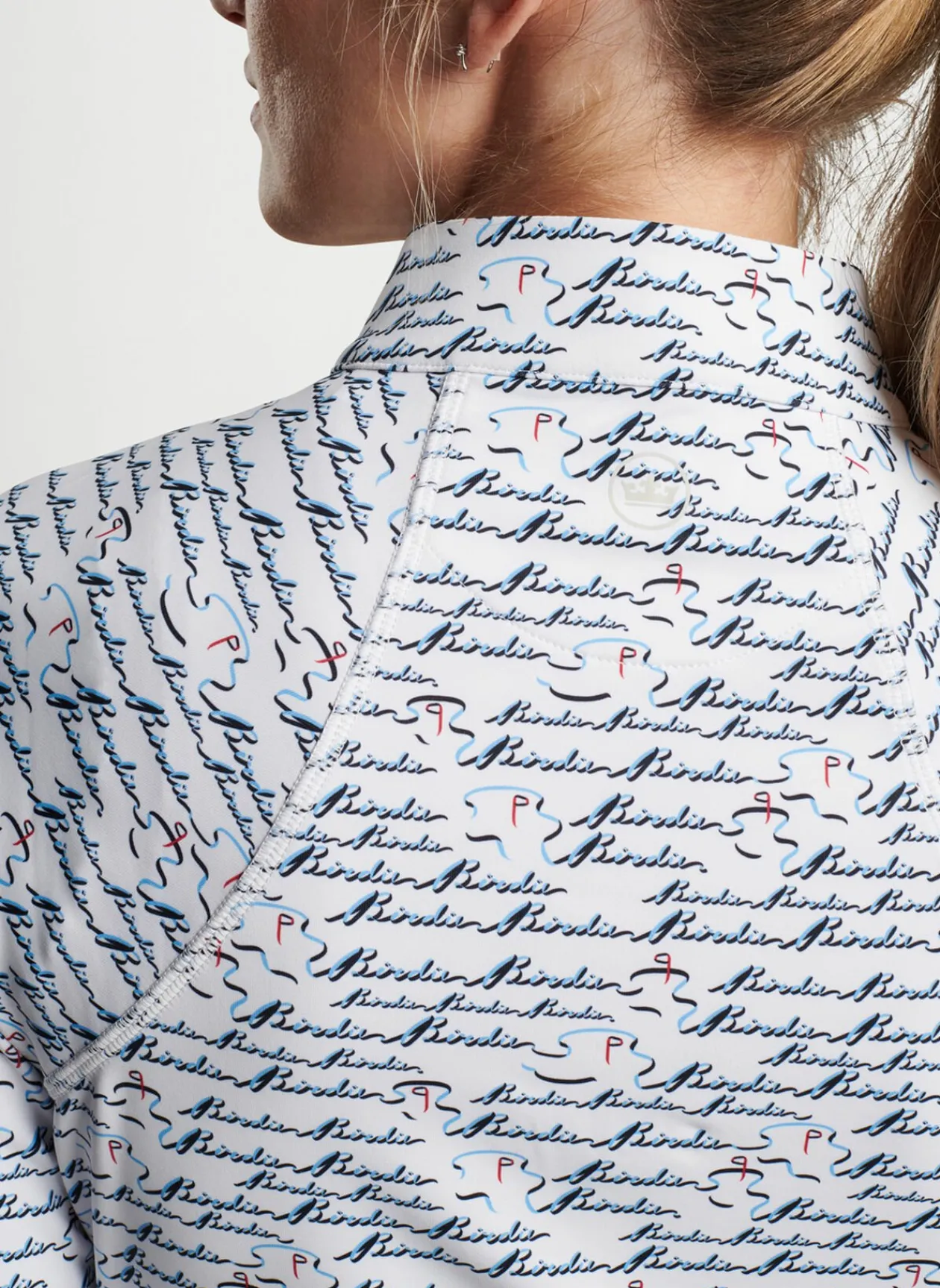 Peter Millar Pullovers & Layers|Birdie Print Raglan Sleeve Perth Layer