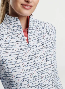 Peter Millar Pullovers & Layers|Birdie Print Raglan Sleeve Perth Layer