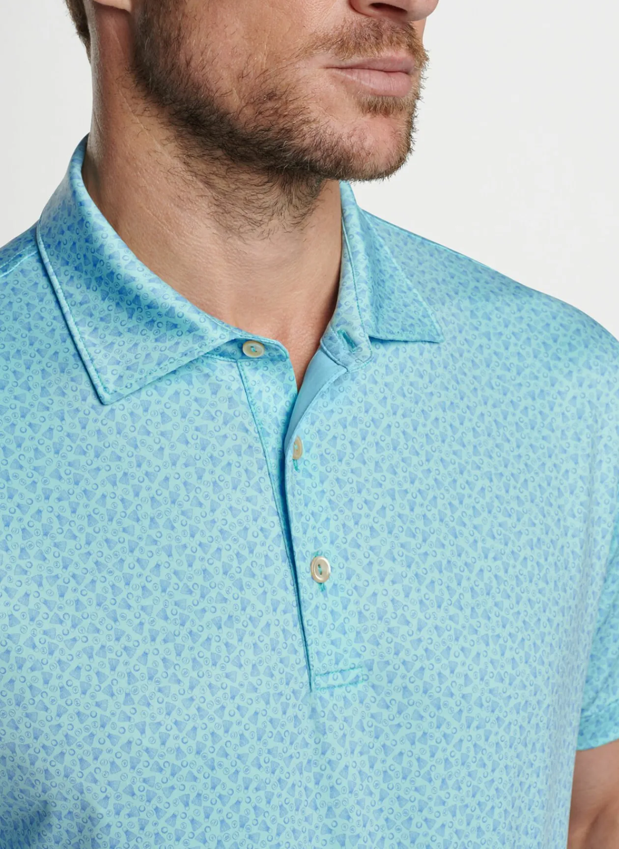 Peter Millar Sun Protection Apparel|Birdie Time Performance Jersey Polo