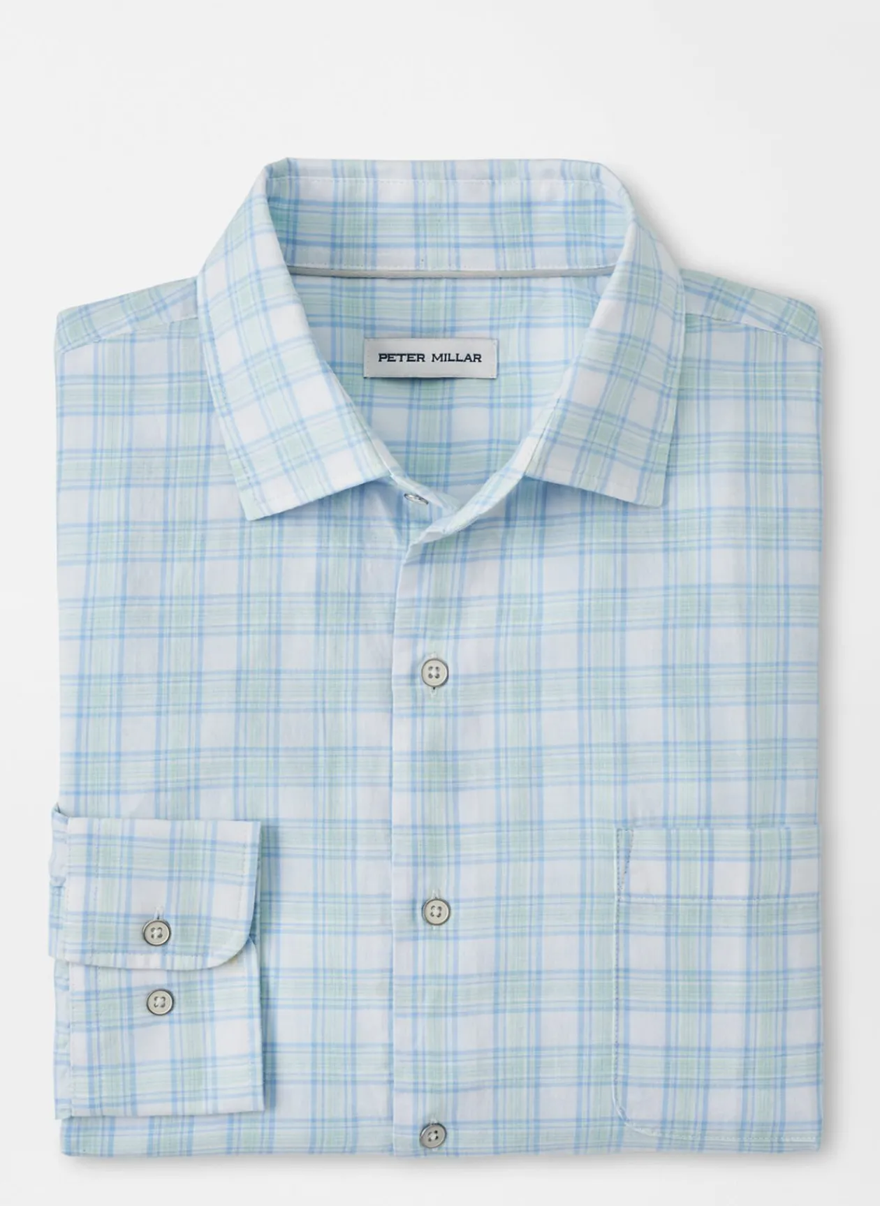 Peter Millar Sport Shirts|Block Island Cotton Sport Shirt