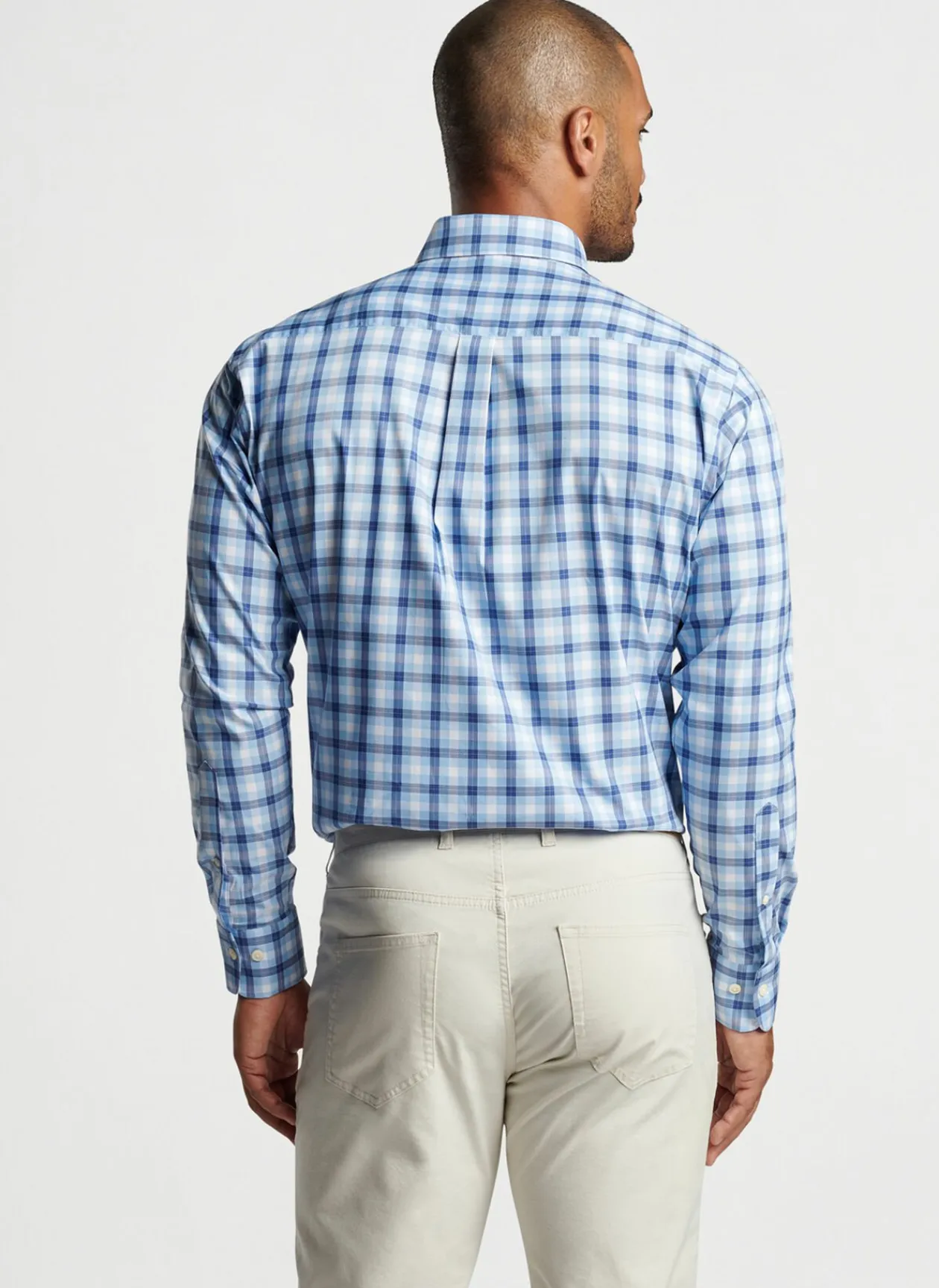 Peter Millar Sport Shirts|Blue Hill Crown Lite Cotton-Stretch Sport Shirt