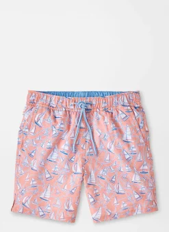 Peter Millar Youth|Boats And Ropes Youth Swim Trunk