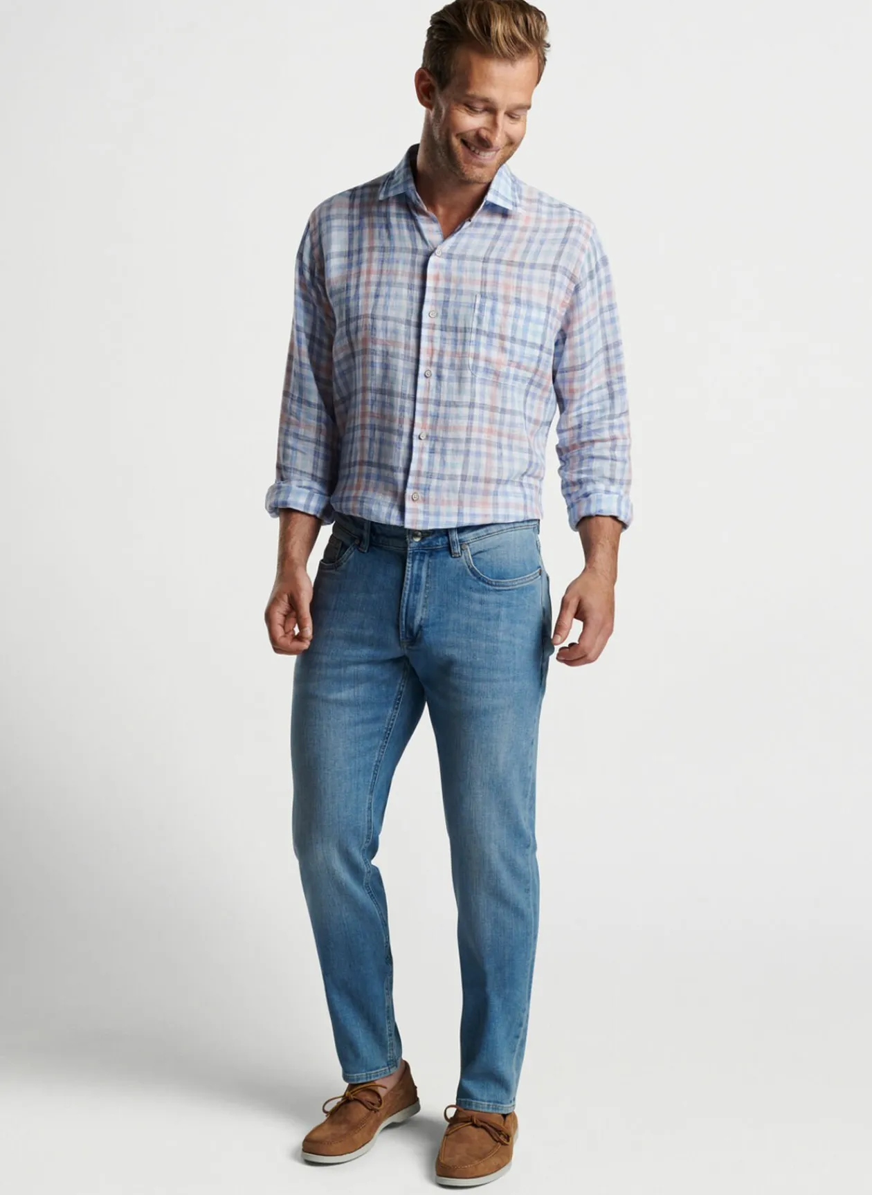 Peter Millar Sport Shirts|Breakwater Linen Sport Shirt