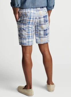 Peter Millar Shorts|Cabana Madras Cotton Short