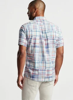 Peter Millar Sport Shirts|Cabana Madras Cotton Sport Shirt