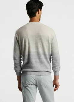 Peter Millar Sweaters|Camden High V Striped Sweater