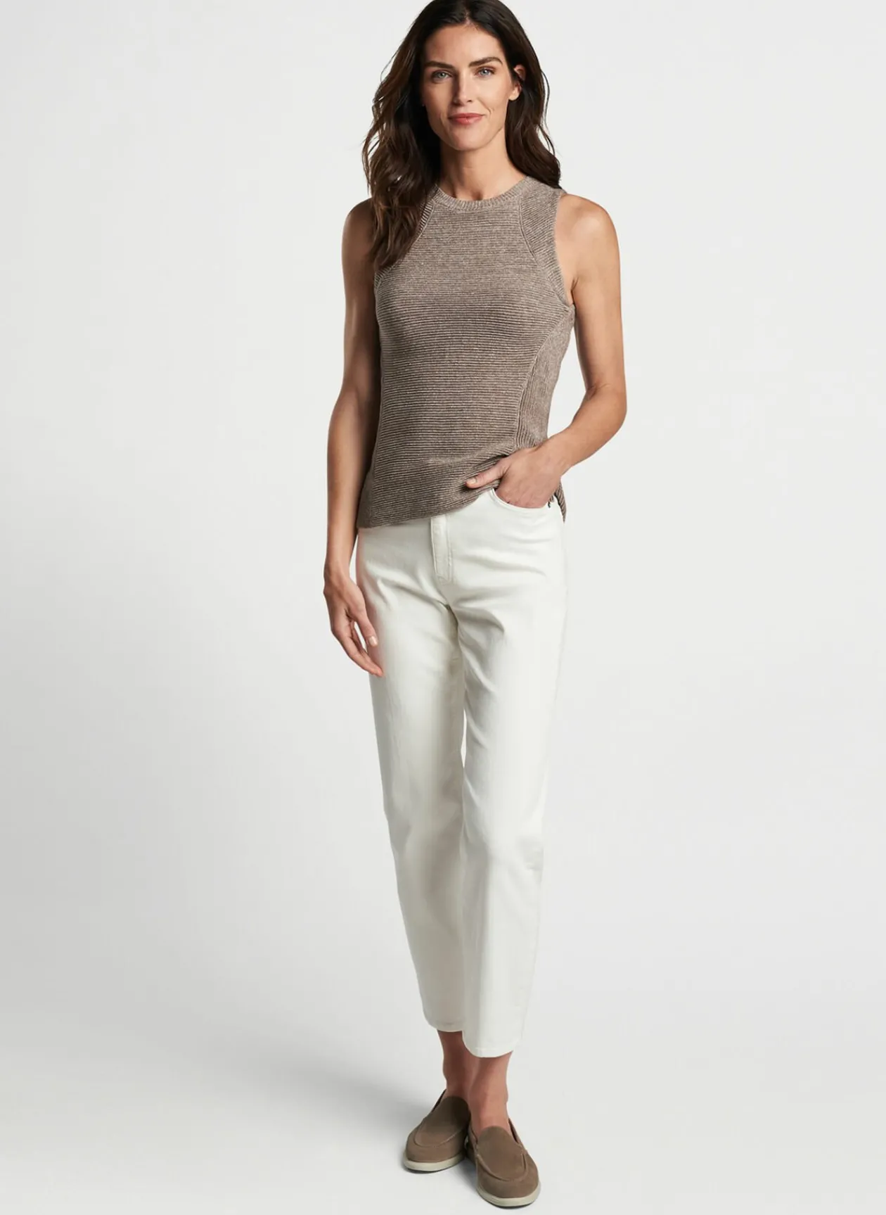 Peter Millar Sweaters|Campbell Ottoman Rib Sleeveless Sweater