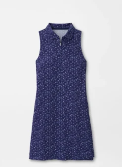 Peter Millar Women'S Golf Bottoms|Carner Tossed Paisley Sleeveless Sport Dress