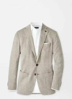 Peter Millar Sport Coats|Carova Jersey Houndstooth Soft Jacket