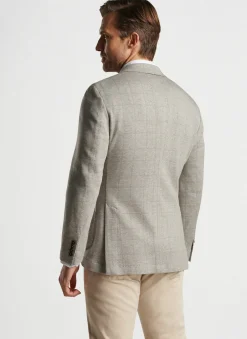 Peter Millar Sport Coats|Carova Jersey Houndstooth Soft Jacket
