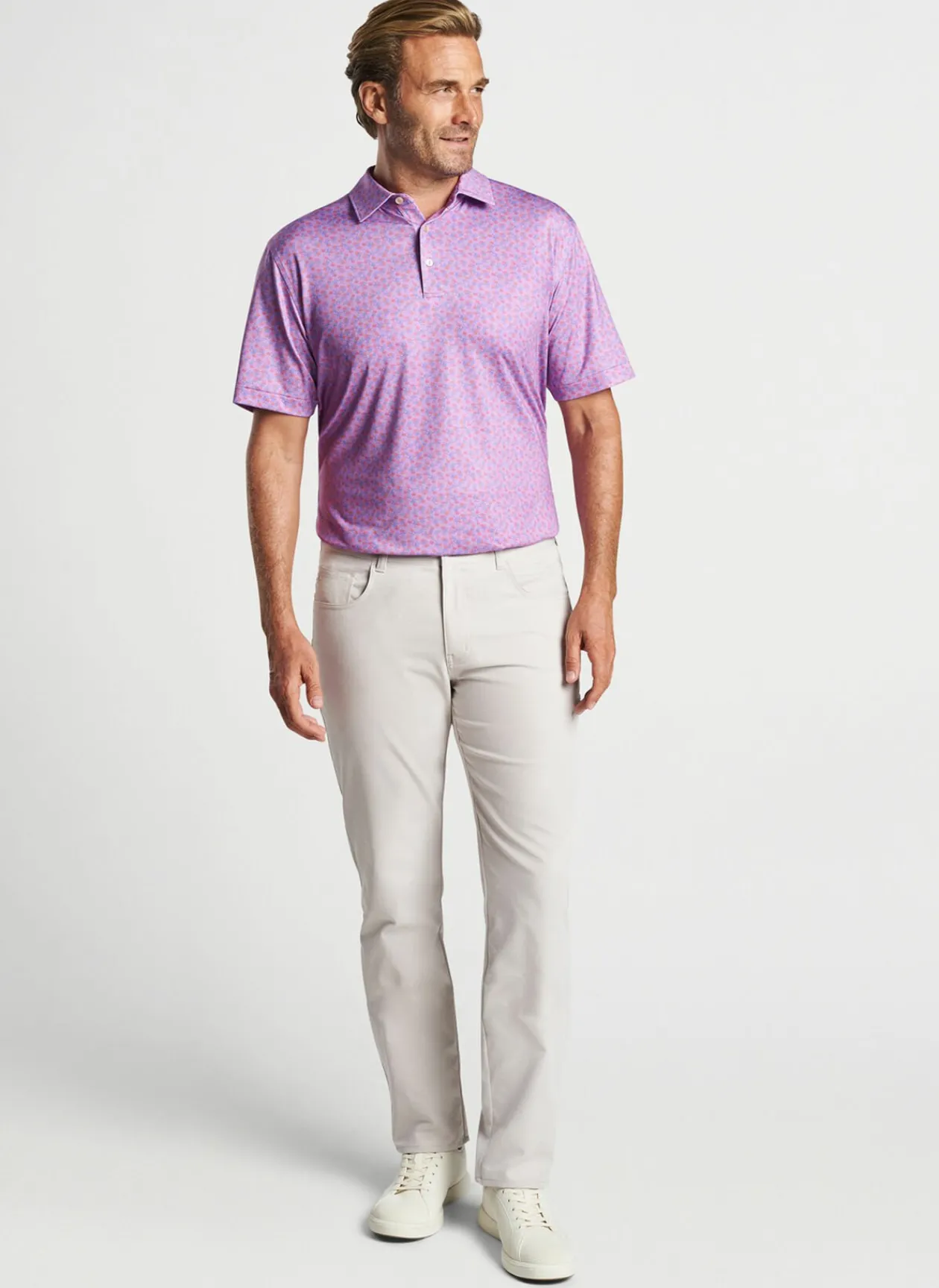 Peter Millar Sun Protection Apparel|Citrus Smash Performance Jersey Polo
