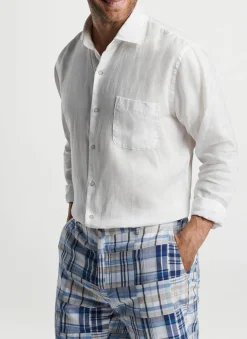 Peter Millar Sport Shirts|Coastal Garment Dyed Linen Sport Shirt