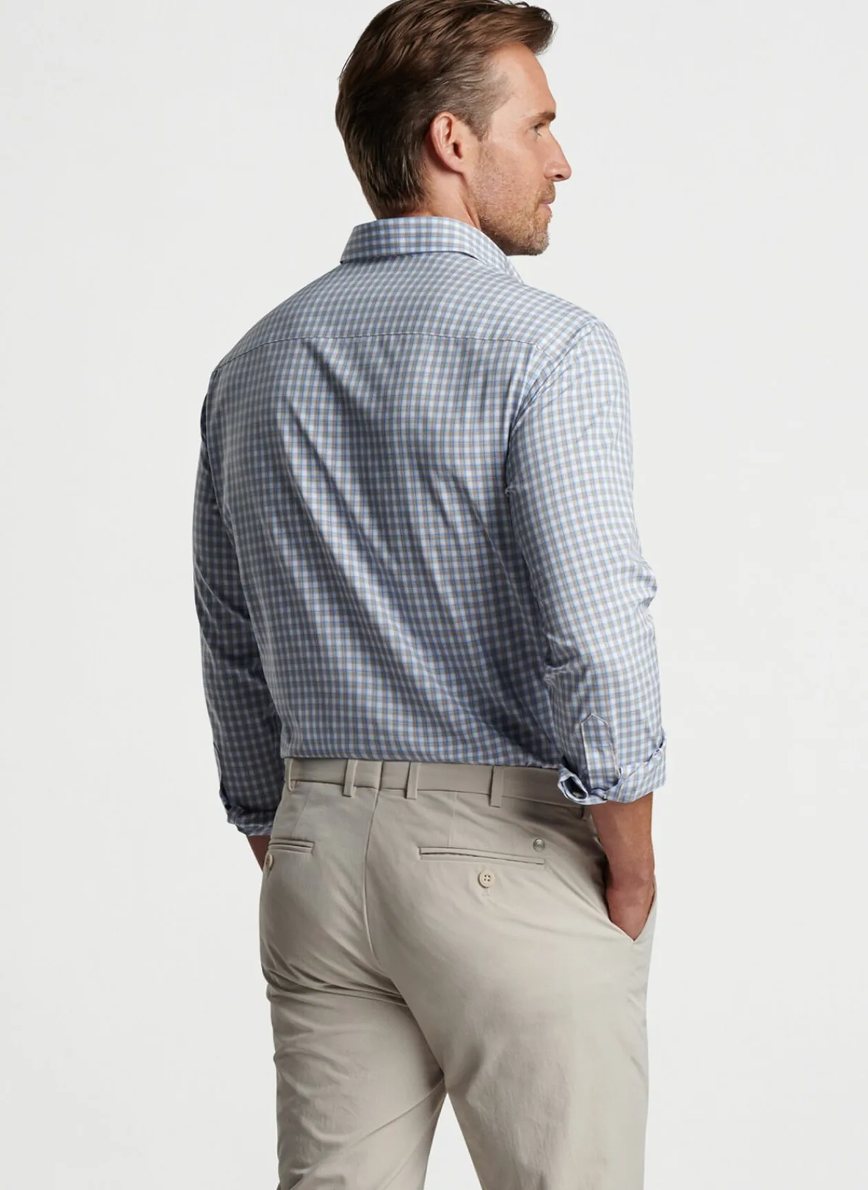 Peter Millar Sport Shirts|Cole Performance Poplin Sport Shirt