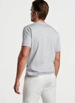 Peter Millar T-Shirts|Colt Short Sleeve Striped Crew T-Shirt