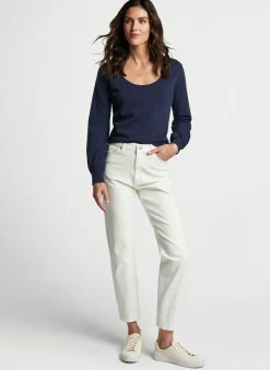 Peter Millar Pants|Crawford High Rise Straight Crop Jean