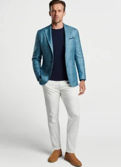 Peter Millar Sport Coats|Creston Windowpane Soft Jacket