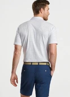 Peter Millar Polos|Crown Comfort Cotton Polo Harp Stripe