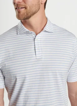 Peter Millar Polos|Crown Comfort Cotton Polo Harp Stripe