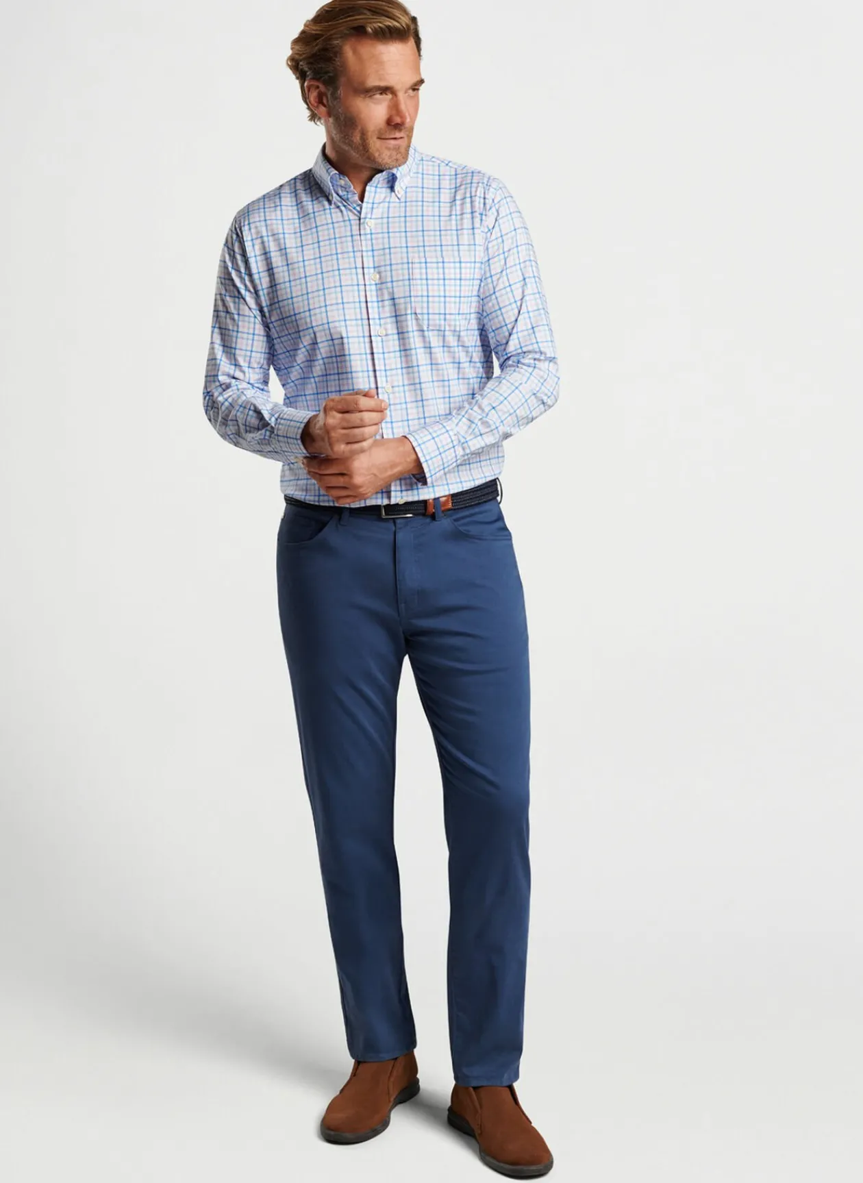 Peter Millar Sport Shirts|Cutler Cotton-Stretch Sport Shirt