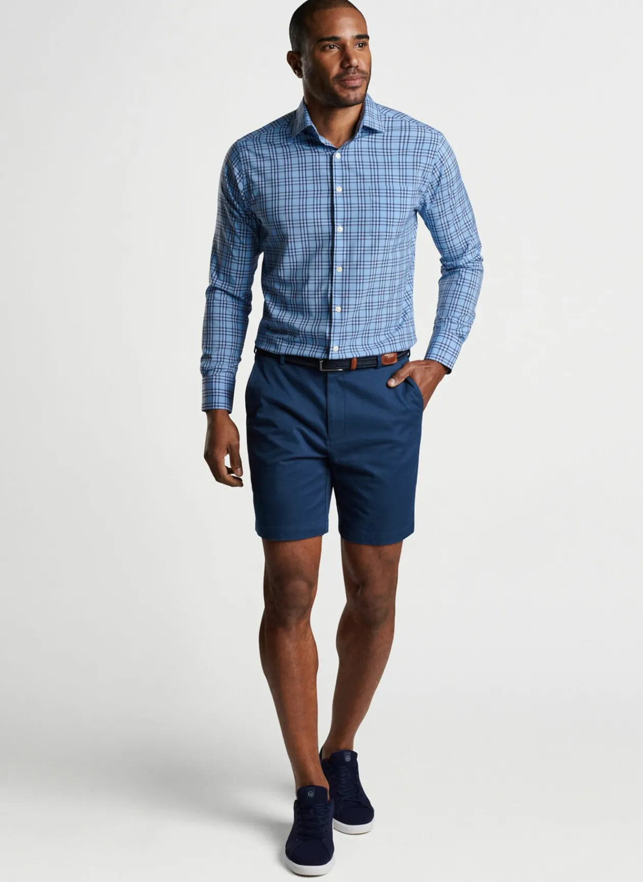 Peter Millar Sport Shirts|Darien Performance Poplin Sport Shirt