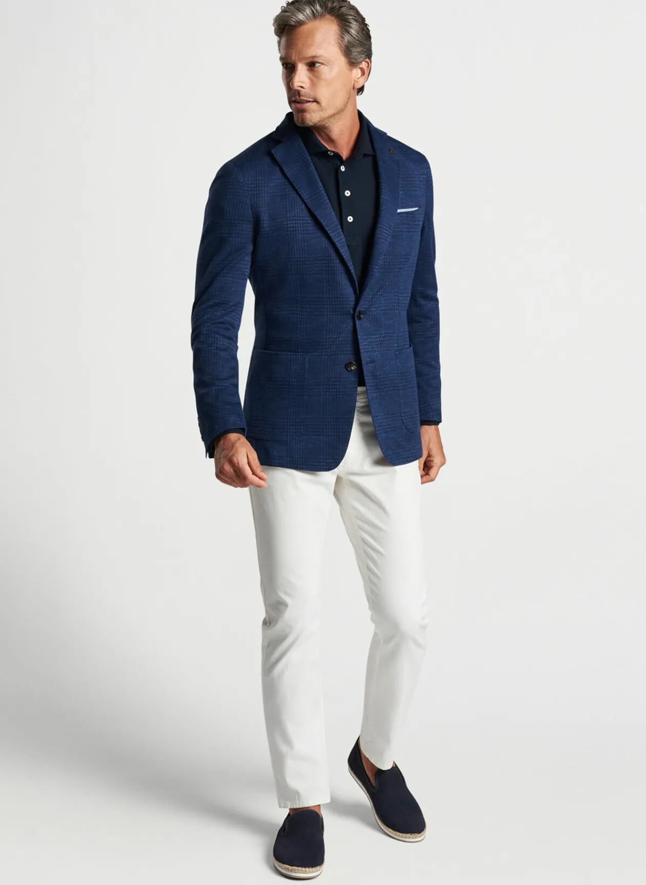 Peter Millar Sport Coats|Dayton Knit Plaid Soft Jacket