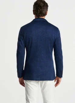 Peter Millar Sport Coats|Dayton Knit Plaid Soft Jacket