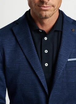Peter Millar Sport Coats|Dayton Knit Plaid Soft Jacket