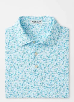 Peter Millar Sun Protection Apparel|Deja Vu Performance Jersey Polo