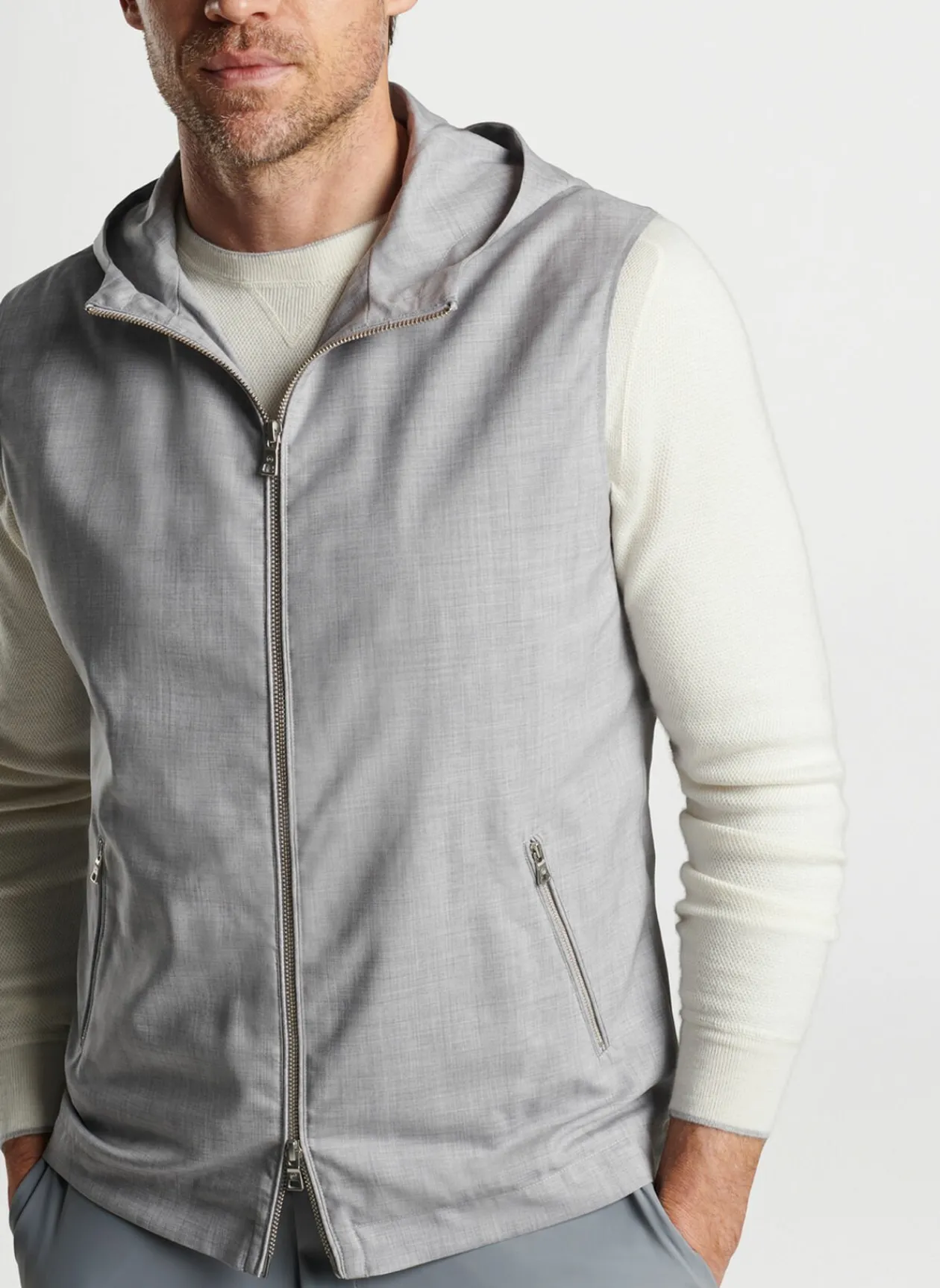 Peter Millar Vests|Excursionist Lite Hooded Vest