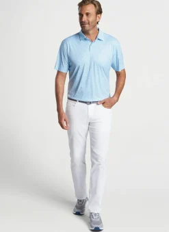 Peter Millar Sun Protection Apparel|Featherweight Performance Golf On The Rocks Polo