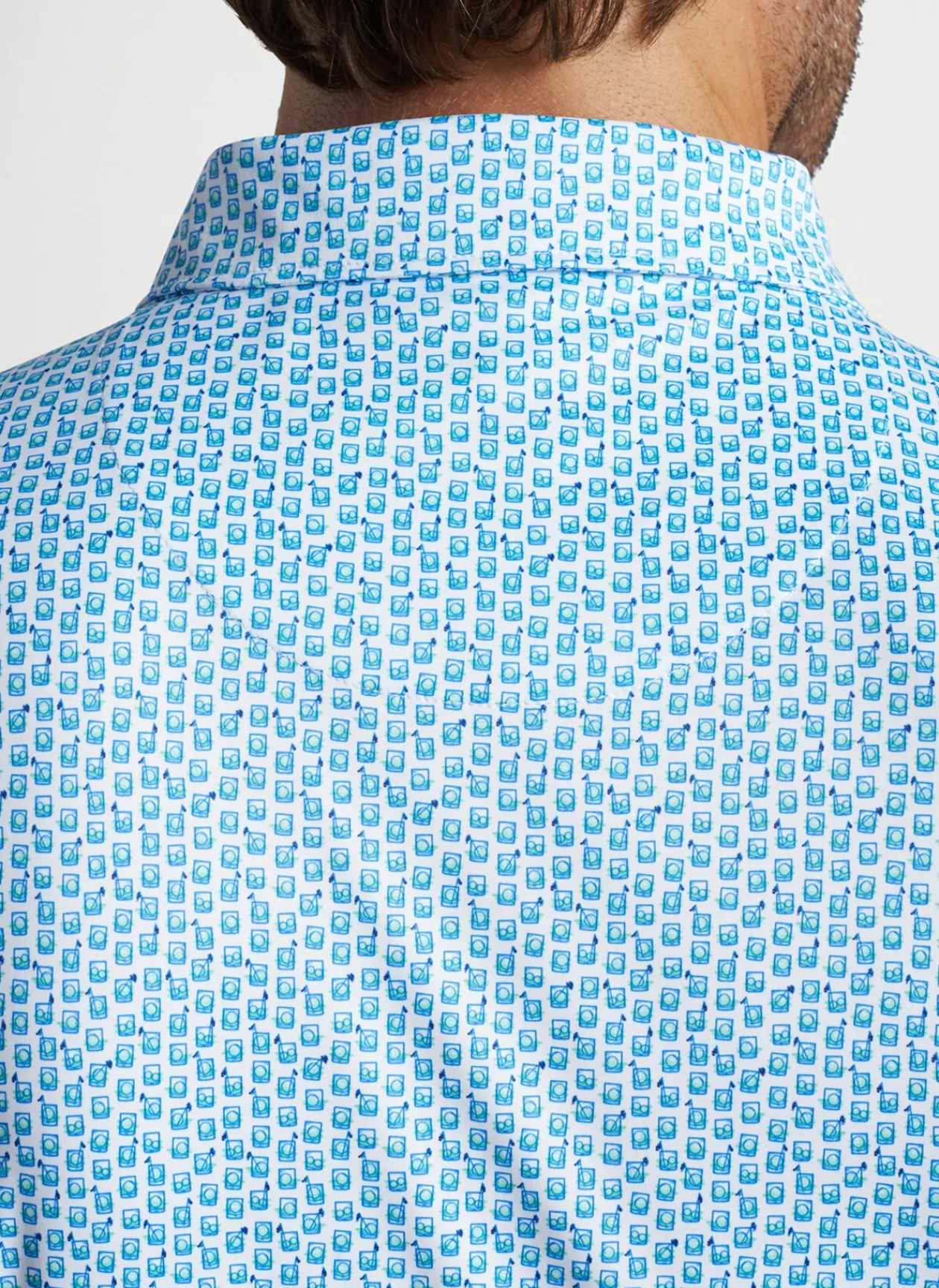 Peter Millar Sun Protection Apparel|Featherweight Performance Golf On The Rocks Polo