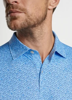 Peter Millar Sun Protection Apparel|Featherweight Performance Royal Flush Polo