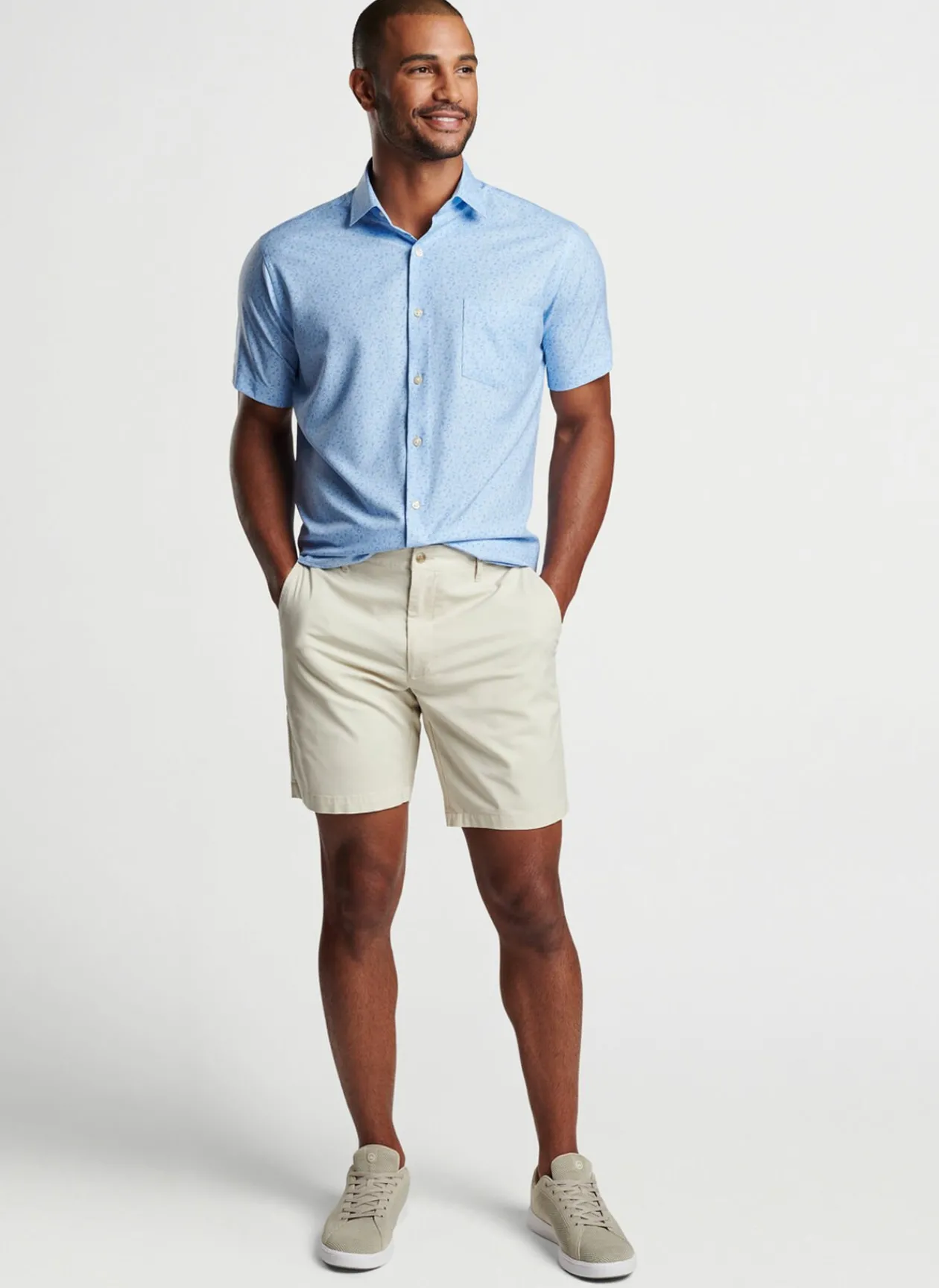 Peter Millar Sport Shirts|Feeling Koi Performance Poplin Sport Shirt