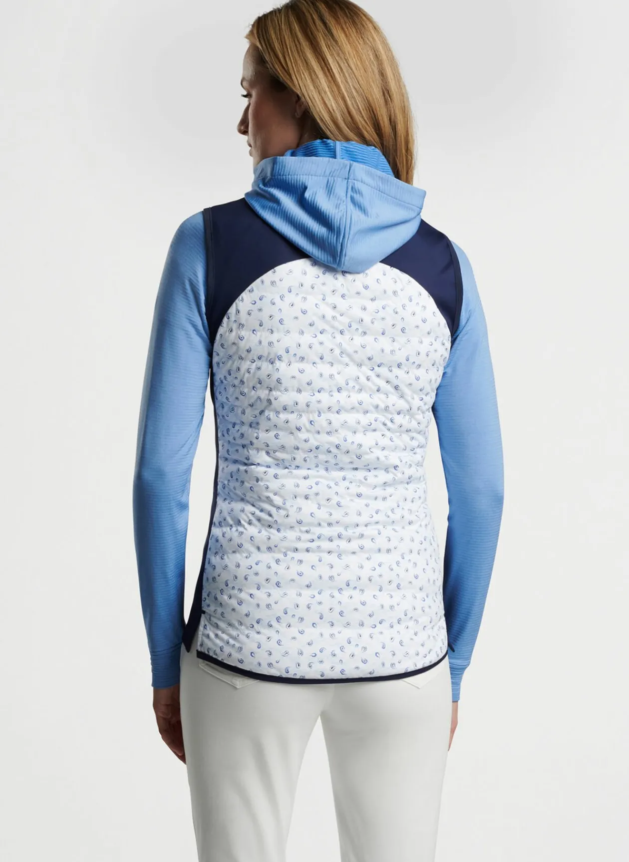 Peter Millar Women'S Golf Outerwear|Fuse Tossed Paisley Hybrid Vest