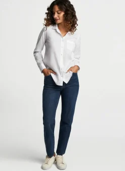Peter Millar Polos & Shirts|Garment Dyed Button Up Blouse