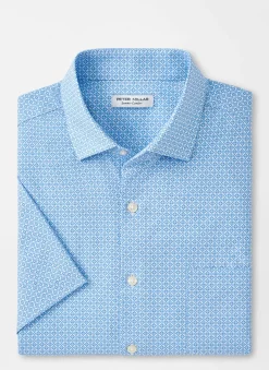 Peter Millar Sport Shirts|Geo Petals Performance Poplin Sport Shirt